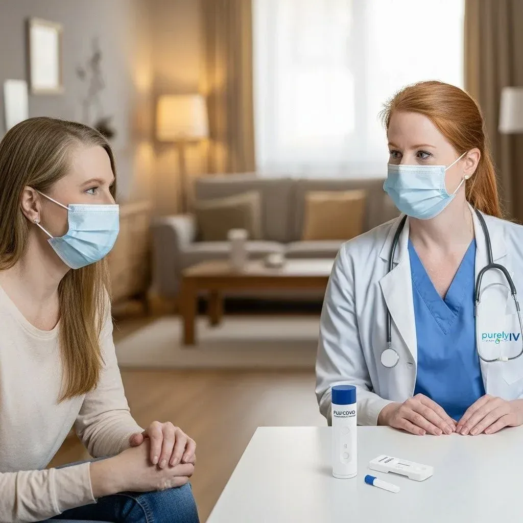 Mobile COVID and flu testing with a purelyIV registered nurse
